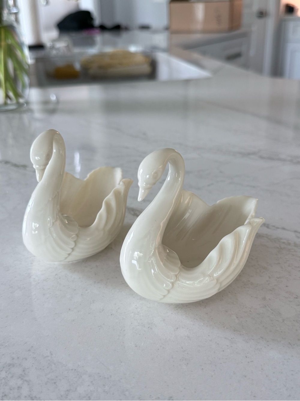 Pair of Vintage Lenox swans